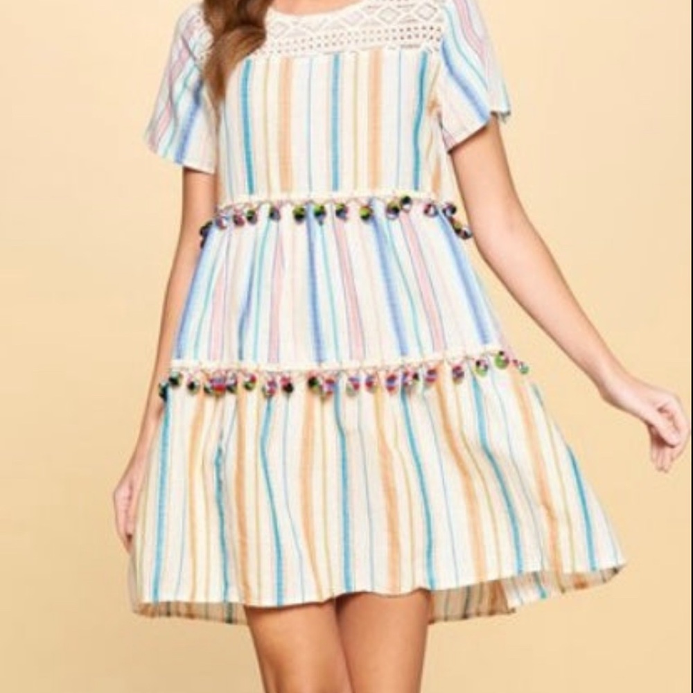 Colorful Striped Dress